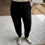 BEL BİLEK LASTİKLİ CEPLİ YAN DİKİŞ DETAY PANTOLON - SİYAH