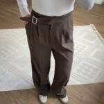 BEL BRİT AKSESUAR VİSKON PALAZZO PANTOLON - ACI KAHVE