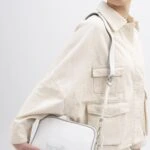 BENETTON NANO ÇAPRAZ ÇANTA - BEYAZ-A.GRİ