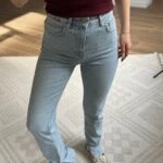 BİLEK YAN YIRTMAÇLI COMFORT LİKRA JEAN - MAVİ