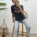 BING RENKLİ BASKI TİŞÖRT - ANTRASİT