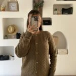 BİSİKLET YAKA GOLD DÜĞME VİSKON KARIŞIM HIRKA - TAŞ