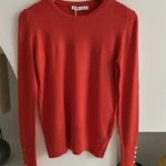 BİSİKLET YAKA KOL DROP VSİKON KAZAK - KIRMIZI