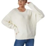 BİSİKLET YAKA ÖRGÜ KAZAK - EKRU