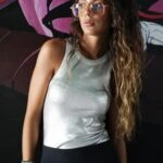 BİSİKLET YAKA VARAK BASKI ATLET - GÜMÜŞ