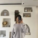 BİSİKLET YAKA VİSKOS KARIŞIM YUMOŞ  KAZAK - A.GRİ