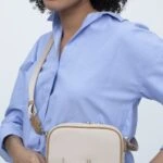 BNT 1341 NANO  BENETTON ÇAPRAZ ÇANTA - BEJ-CAMEL