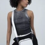 BNT 1341 NANO  BENETTON ÇAPRAZ ÇANTA - BEYAZ-LACİVERT