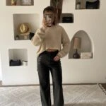 BOL PAÇA CEPLİ DERİ PANTOLON - SİYAH