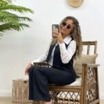 BOL PAÇA KISA YELEK TAKIM - SİYAH