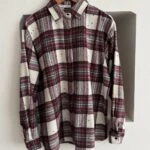 BORDO BONCUK ÇAKIM EKOSE ODUNCU PAMUK GÖMLEK - BORDO