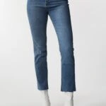 BOYFIT KESİK PAÇA JEAN - AÇIK MAVİ