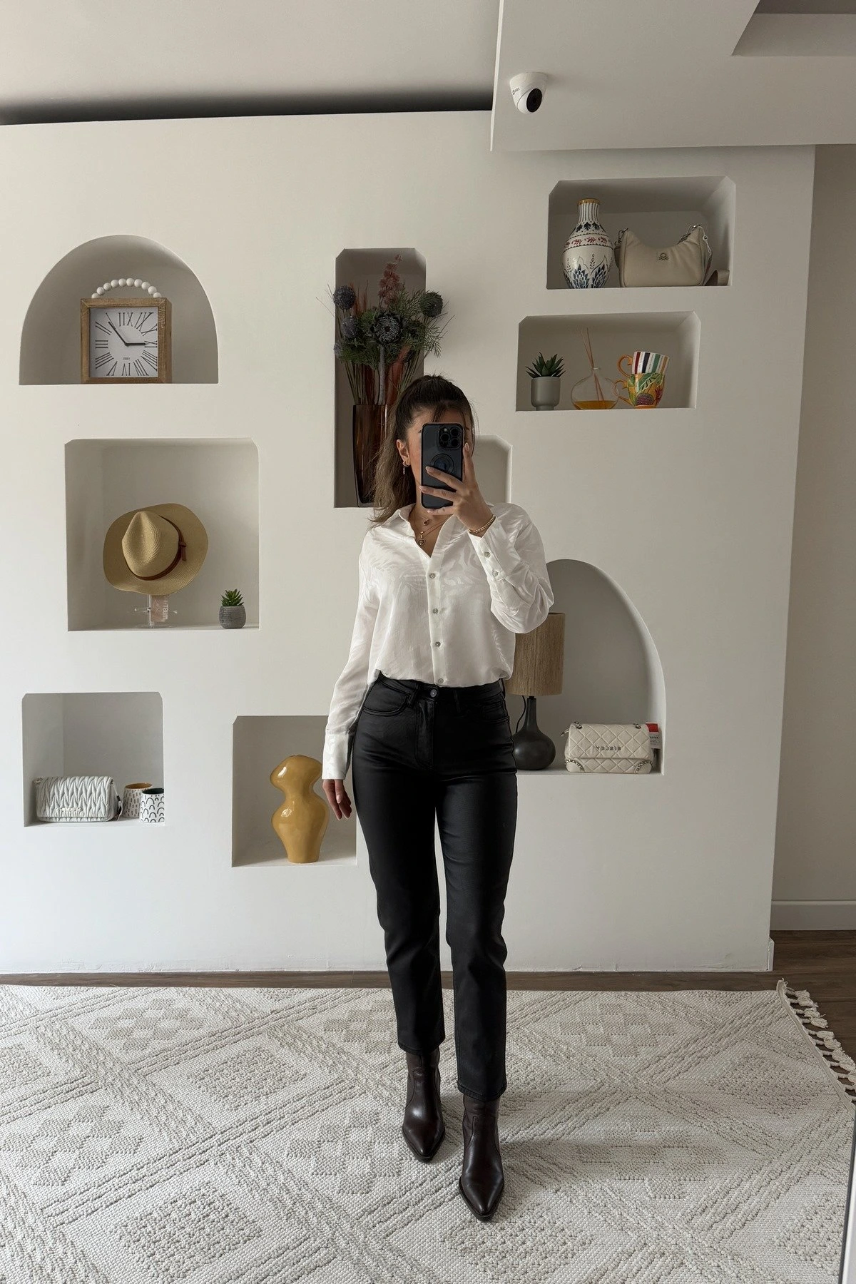 BOYFİT MUMLU LİKRALI JEAN - SİYAH - Görsel 1