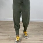 BÜRÜMCÜK BİLEK DİKİŞLİ RAHAT PANTOLON - HAKİ