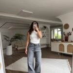 BÜYÜK BEDEN CEP PENS DİKİŞ WİDELEG LİKRALI JEAN - GRİ