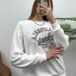 CALİFORNİA NAKIŞLI SWEAT - EKRU