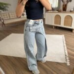 ÇAPRAZ KAPAMA PALAZZO JEAN - MAVİ