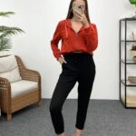 CEPLİ BEL LASTİK EŞOFMAN - SİYAH