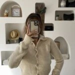 ÇİÇEK TAŞ DÜĞME YAKALI HIRKA - TAŞ