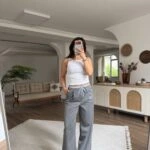 ÇİFT BEL VİSKON PALAZZO PANTOLON - GRİ