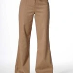 ÇİFT KEMER BOL PAÇA KALIN PANTOLON - VİZON