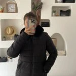 ÇİFT TARAFLI KULLANIMLI KÜRK VE ŞİŞME MONT - SİYAH