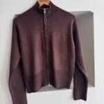 ÇİFT YÖN FERMUAR DİK YAKA HIRKA - VİŞNE