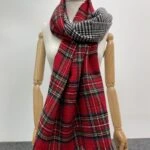 ÇİFT YÖNLÜ KAZAYAĞI/EKOSE KALIN ŞAL - SİYAH KIRMIZI