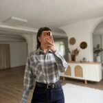 ÇİZGİLİ TEK CEP KEMİK DÜĞME PAMUK GÖMLEK - GRİ