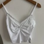 DANTEL V YAKA ASKILI KISA PAMUK LİKRA ATLET - BEYAZ