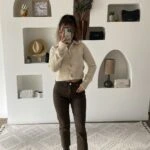 DESENLİ MARKA MODEL KESİK PAÇA LİKRALI BOYFİT JEAN - YILAN DESEN