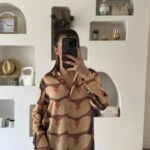 DESENLİ MODAL PAMUK V YAKA SALAŞ GÖMLEK - SOMON