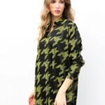 DESENLİ VİSKON GÖMLEK - SİYAH