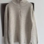 DİK YAKA FERMUARLI SALAŞ KAZAK - TAŞ