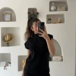 DİK YAKA SELANİK ÖRGÜ PAMUK SÜVETER - SİYAH