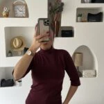 DİK YAKA TRUVAKAR KOL PAMUK BLUZ - BORDO