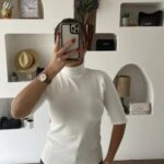 DİK YAKA TRUVAKAR KOL PAMUK BLUZ - EKRU