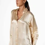 DOKULU V YAKA KLASİK GÖMLEK - SOMON