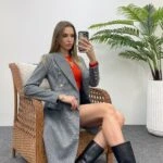 DÜĞMELİ CEPLİ KABAN - ANTRASİT