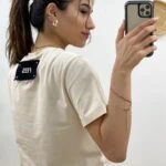 ENSE FEELYAZI KISA KOL CROP TİŞÖRT - BEJ