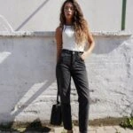 ESKİTME MOM JEAN - SİYAH