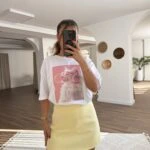 ETEK GÖRÜNÜM PAMUK ŞORT - SARI