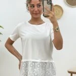 ETEK UCU GÜPÜRLÜ TİŞÖRT - EKRU