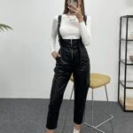 FERMUARLI DERİ TULUM - SİYAH