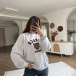 FİERCE YAZI KAPLAN FİGÜR PAMUK SWEAT - GRİ