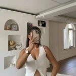 FİTİLLİ 3 DÜĞME KISA YELEK - BEYAZ