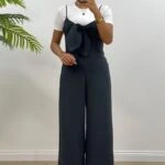 FİYONKLU ASKILI BOL PAÇA TULUM - SİYAH