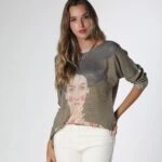 FRİDA DESEN MERSERİZE TRİKO - HAKİ