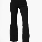 GENİŞ KEMER DALGIÇ KUMAŞ TAYT - SİYAH