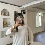 GENİŞ YAKA SALAŞ VİSKON BASİC TRİKO - EKRU